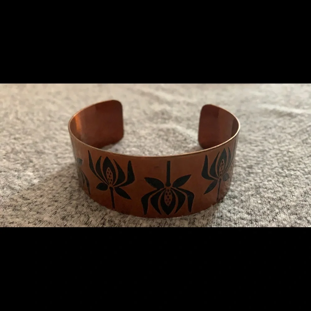 New Copper Bangle Bracelet Jewelry Made in India Boho Bohemian Jewelry - Picture 4 of 4